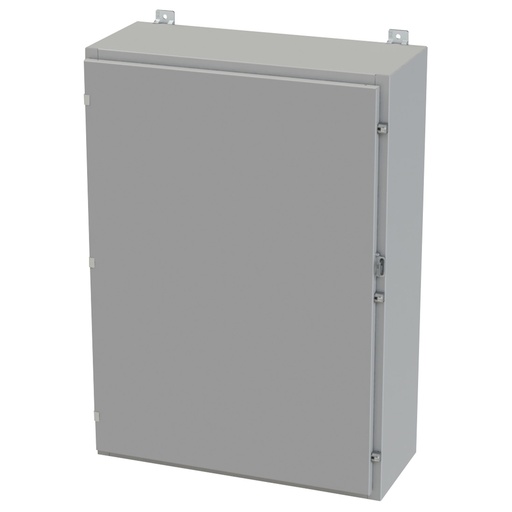 [SCE-42H3012LP] NEMA 3R, 4, 12 Enclosure, Wallmount, 42" H x 30" W x 12" D, Carbon Steel, Powder Coat gray