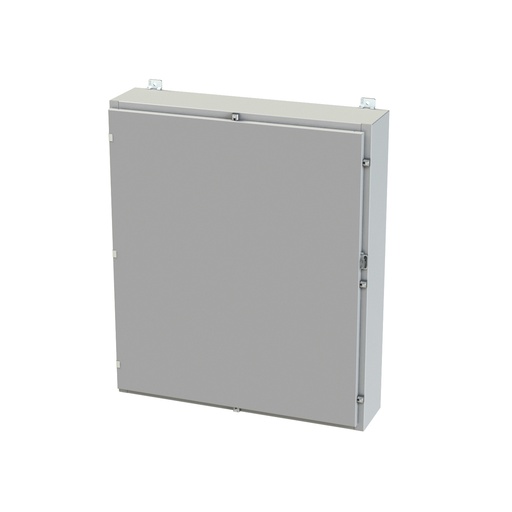 [SCE-42H3608LP] NEMA 3R, 4, 12 Enclosure, Wallmount, 42" H x 36" W x 8" D, Carbon Steel, Powder Coat gray