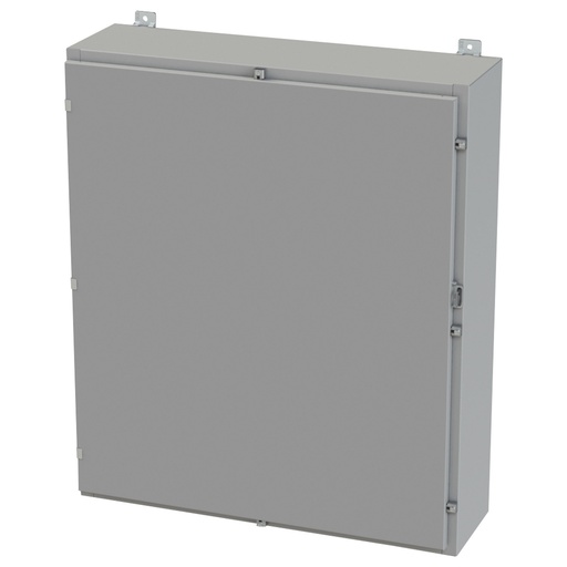 [SCE-42H3610LP] NEMA 3R, 4, 12 Enclosure, Wallmount, 42" H x 36" W x 10" D, Carbon Steel, Powder Coat gray