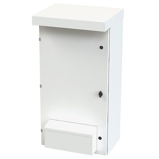 [SCE-47VR2414] NEMA 3R Enclosure, Wallmount, 47" H x 24" W x 14" D, Carbon Steel, Powder Coat White