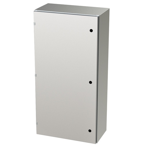 [SCE-48EL2412SSLP] NEMA 4X Enclosure, Wallmount, 48" H x 24" W x 12" D, 304 Stainless Steel