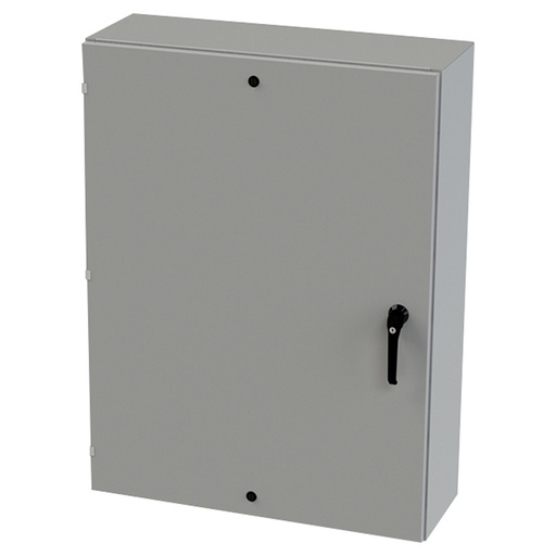 [SCE-48EL3612LPPL] NEMA 3R, 4, 12 Enclosure, Wallmount, 48" H x 36" W x 12" D, Carbon Steel, Powder Coat gray