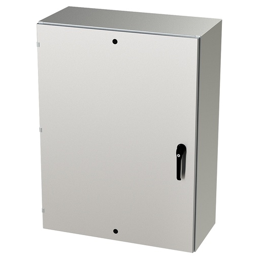 [SCE-48EL3616SSLPPL] NEMA 4X Enclosure, Wallmount, 48" H x 36" W x 16" D, 304 Stainless Steel