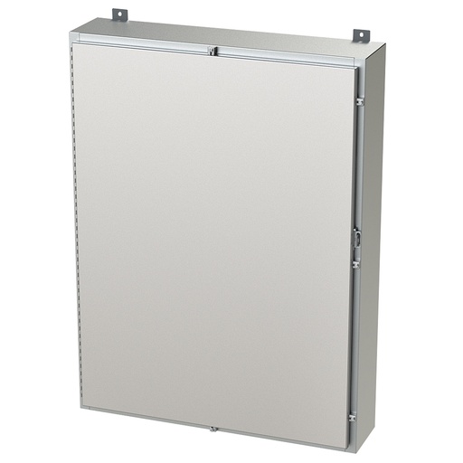 [SCE-48H3608SSLP] NEMA 4X Enclosure, Wallmount, 48" H x 36" W x 8" D, 304 Stainless Steel