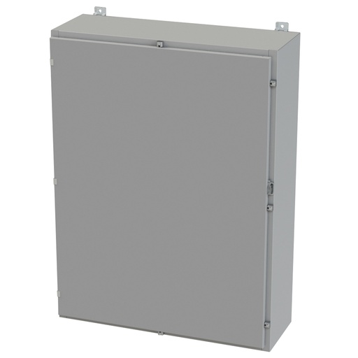 [SCE-48H3612LP] NEMA 3R, 4, 12 Enclosure, Wallmount, 48" H x 36" W x 12" D, Carbon Steel, Powder Coat gray