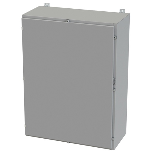 [SCE-48H3616LP] NEMA 3R, 4, 12 Enclosure, Wallmount, 48" H x 36" W x 16" D, Carbon Steel, Powder Coat gray