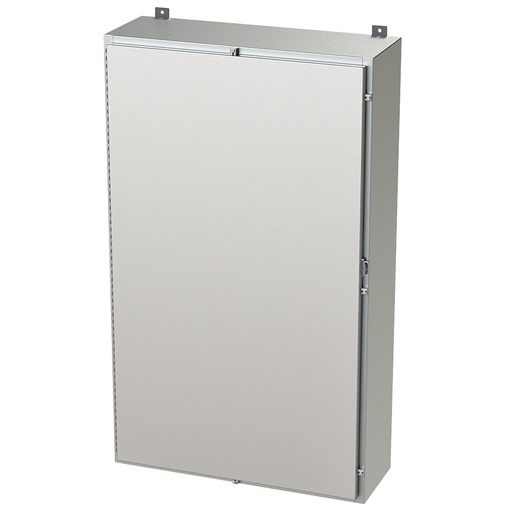 [SCE-48H3616SSLP] NEMA 4X Enclosure, Wallmount, 48" H x 36" W x 16" D, 304 Stainless Steel