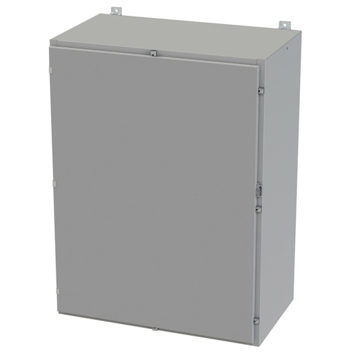 [SCE-48H3620LP] NEMA 3R, 4, 12 Enclosure, Wallmount, 48" H x 36" W x 20" D, Carbon Steel, Powder Coat gray