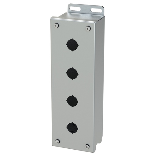 [SCE-4PBSSI] Push Button Enclosure, 22.5mm, 4 Hole, 304 Stainless Steel, NEMA 4X