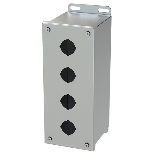 [SCE-4PBXSS] Push Button Enclosure, 30.5mm, 4 Hole, 304 Stainless Steel, NEMA 4X