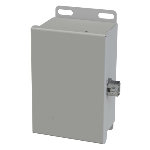 [SCE-604CHNF] NEMA 3R, 4, 12 Enclosure, Wallmount, 6.125" H x 4" W x 3" D, Carbon Steel, Powder Coat gray