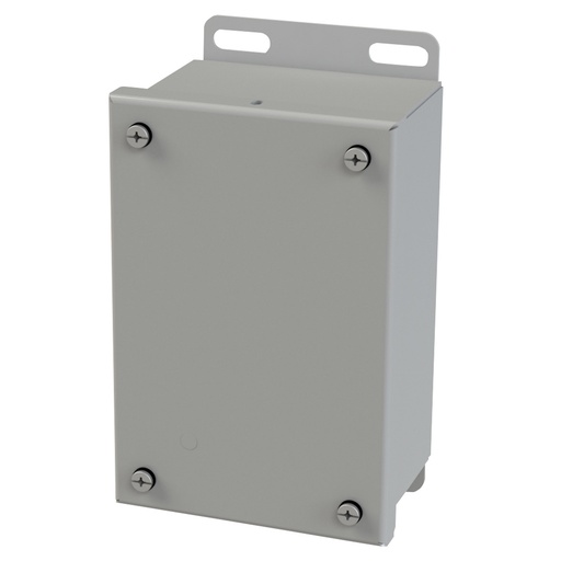 [SCE-604SC] NEMA 3R, 4, 12 Enclosure, Wallmount, 6.125" H x 4" W x 3" D, Carbon Steel, Powder Coat gray