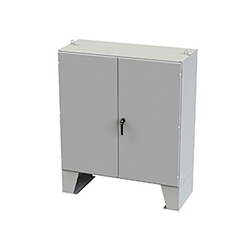 [SCE-606024LP] NEMA 12 Enclosure, Floor Mount, 60" H x 60" W x 24" D, Carbon Steel, Powder Coat gray