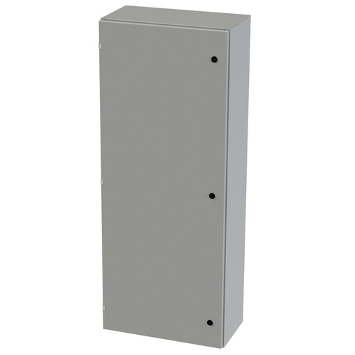 [SCE-60EL2412LP] NEMA 3R, 4, 12 Enclosure, Wallmount, 60" H x 24" W x 12" D, Carbon Steel, Powder Coat gray, Heavy Duty