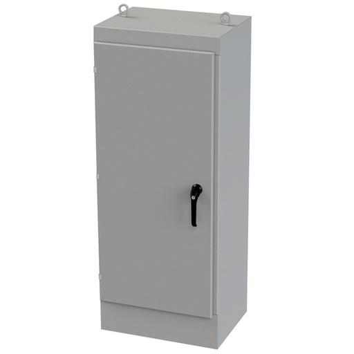 [SCE-60EL2418FS] NEMA 3R, 4, 12 Enclosure, Free Standing, 60" H x 24" W x 18" D, Carbon Steel, Powder Coat gray