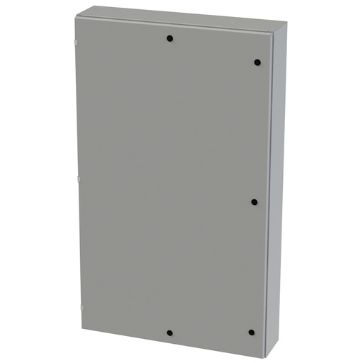 [SCE-60EL3608LP] NEMA 3R, 4, 12 Enclosure, Wallmount, 60" H x 36" W x 8" D, Carbon Steel, Powder Coat gray, Heavy Duty