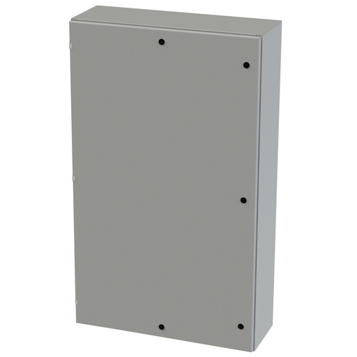 [SCE-60EL3612LP] NEMA 3R, 4, 12 Enclosure, Wallmount, 60" H x 36" W x 12" D, Carbon Steel, Powder Coat gray, Heavy Duty