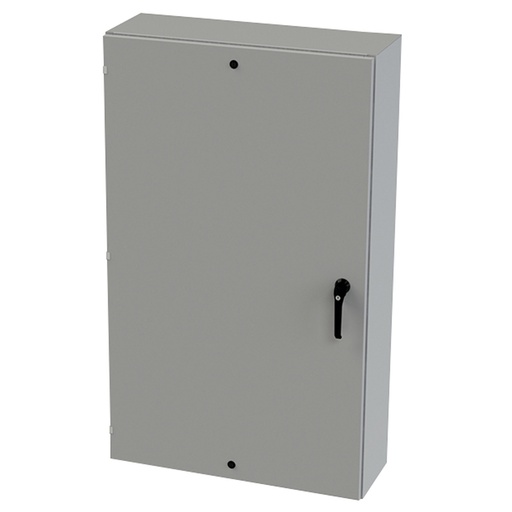 [SCE-60EL3612LPPL] NEMA 3R, 4, 12 Enclosure, Wallmount, 60" H x 36" W x 12" D, Carbon Steel, Powder Coat gray