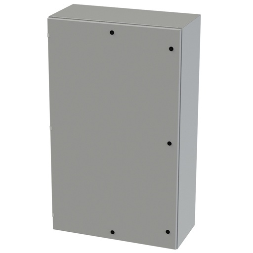 [SCE-60EL3616LP] NEMA 3R, 4, 12 Enclosure, Wallmount, 60" H x 36" W x 16" D, Carbon Steel, Powder Coat gray, Heavy Duty