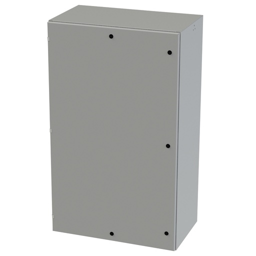 [SCE-60EL3620LP] NEMA 3R, 4, 12 Enclosure, Wallmount, 60" H x 36" W x 20" D, Carbon Steel, Powder Coat gray, Heavy Duty