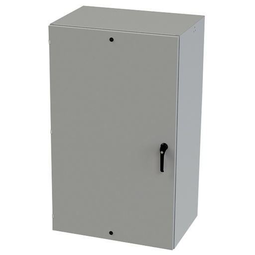 [SCE-60EL3624LPPL] NEMA 3R, 4, 12 Enclosure, Wallmount, 60" H x 36" W x 24" D, Carbon Steel, Powder Coat gray