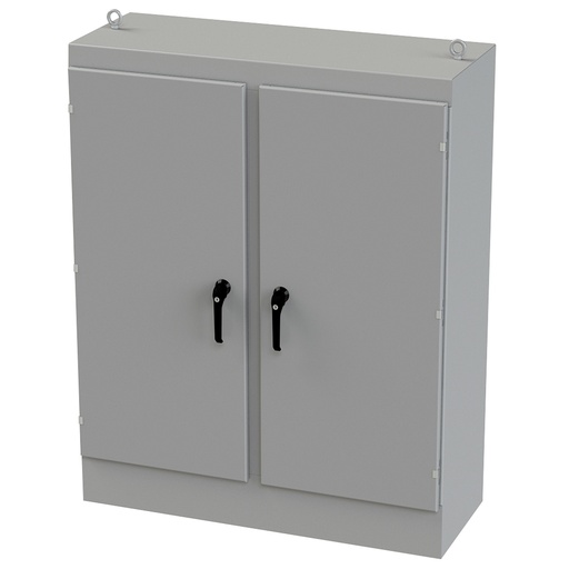 [SCE-60EL4818FSD] NEMA 12 Enclosure, Free Standing, 60" H x 48" W x 18" D, Carbon Steel, Powder Coat gray