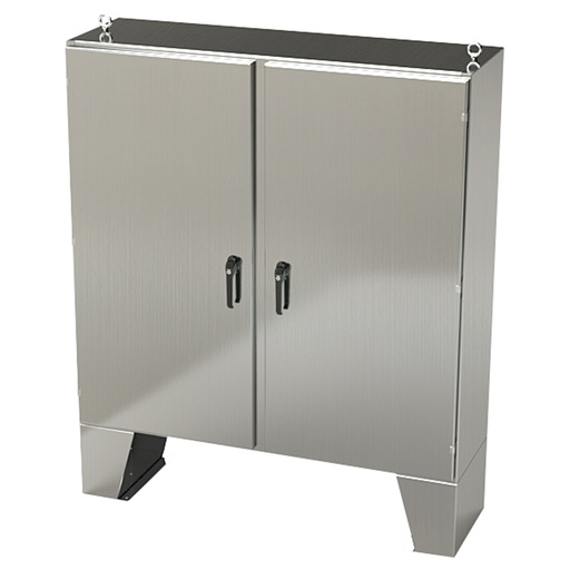 [SCE-60EL6018SSLPPL] NEMA 4X Enclosure, Wallmount, 60" H x 60" W x 18" D, 304 Stainless Steel