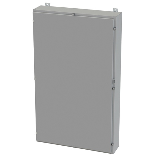 [SCE-60H3608LP] NEMA 3R, 4, 12 Enclosure, Wallmount, 60" H x 36" W x 8" D, Carbon Steel, Powder Coat gray