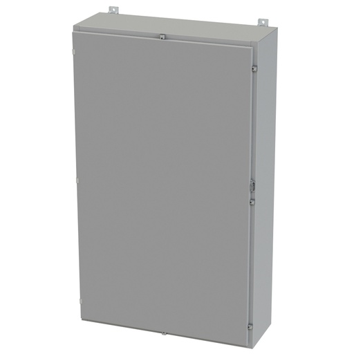 [SCE-60H3612LP] NEMA 3R, 4, 12 Enclosure, Wallmount, 60" H x 36" W x 12" D, Carbon Steel, Powder Coat gray