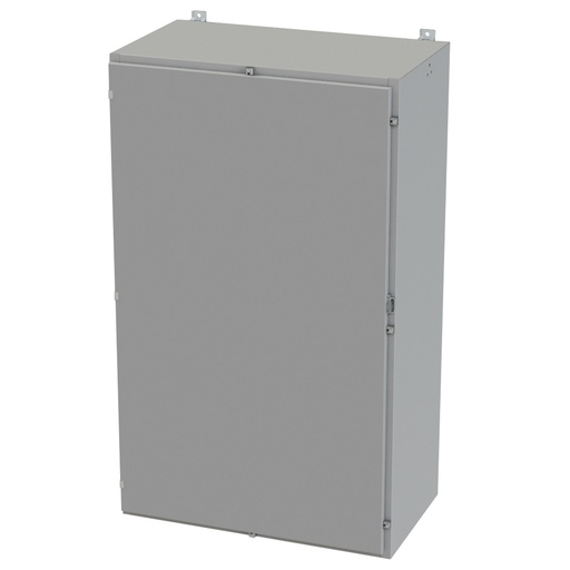 [SCE-60H3620LP] NEMA 3R, 4, 12 Enclosure, Wallmount, 60" H x 36" W x 20" D, Carbon Steel, Powder Coat gray