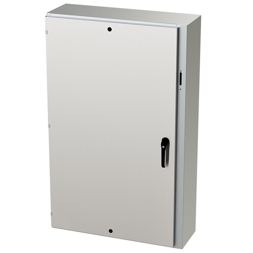 [SCE-60XEL3712SSLP] NEMA 4X Enclosure, Wallmount, 60" H x 37" W x 12" D, 304 Stainless Steel