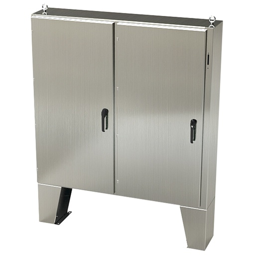 [SCE-60XEL6112SSLP] NEMA 4X Enclosure, Wallmount, 60" H x 61" W x 12" D, 304 Stainless Steel