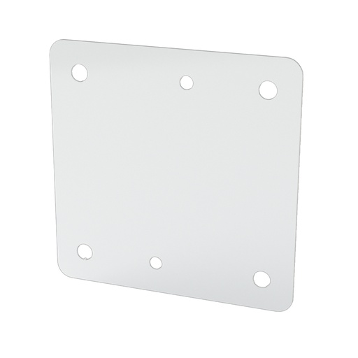 [SCE-6N6MP] Enclosure Sub-Panel, 4" H x 4" W, Carbon Steel, Powder Coat White