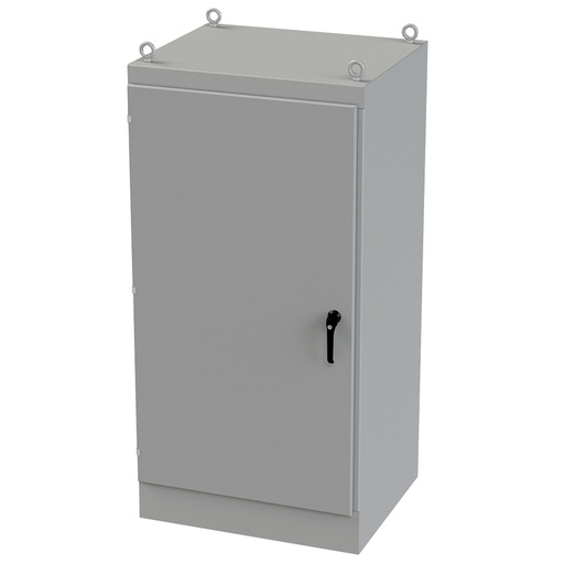 [SCE-723630FS] NEMA 12 Enclosure, Free Standing, 72" H x 36" W x 30" D, Carbon Steel, Powder Coat gray