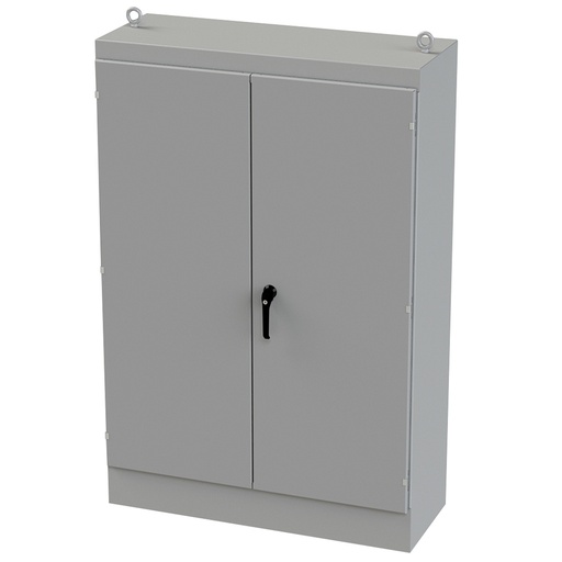 [SCE-724818FSD] NEMA 12 Enclosure, Free Standing, 72" H x 48" W x 18" D, Carbon Steel, Powder Coat gray