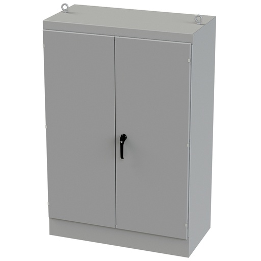 [SCE-724824FSD] NEMA 12 Enclosure, Free Standing, 72" H x 48" W x 24" D, Carbon Steel, Powder Coat gray