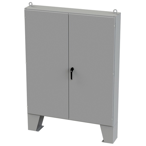 [SCE-726010ULP] NEMA 12 Enclosure, Floor Mount, 72" H x 60" W x 10" D, Carbon Steel, Powder Coat gray