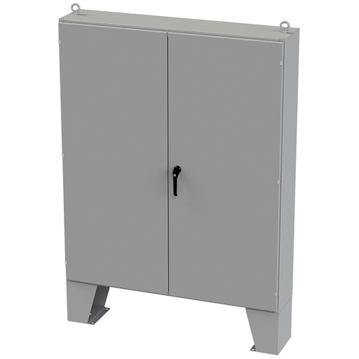 [SCE-726012ULP] NEMA 12 Enclosure, Floor Mount, 72" H x 60" W x 12" D, Carbon Steel, Powder Coat gray