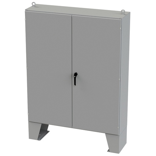 [SCE-726016ULP] NEMA 12 Enclosure, Floor Mount, 72" H x 60" W x 16" D, Carbon Steel, Powder Coat gray