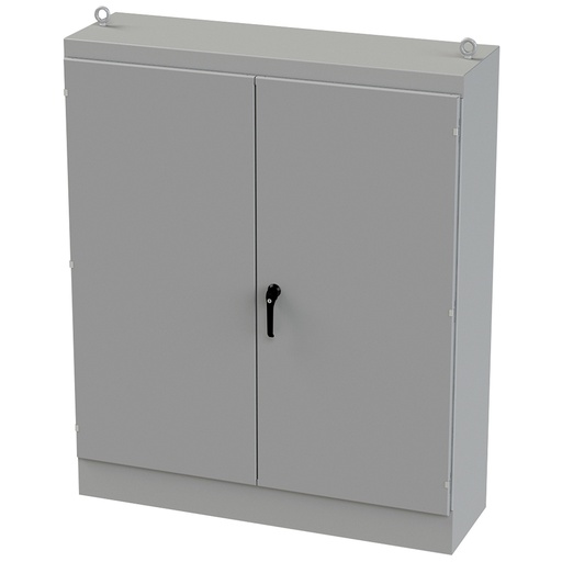 [SCE-726018FSD] NEMA 12 Enclosure, Free Standing, 72" H x 60" W x 18" D, Carbon Steel, Powder Coat gray