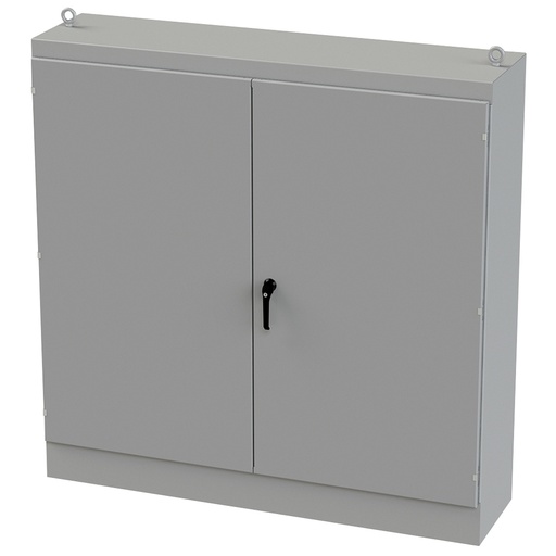 [SCE-727218FSD] NEMA 12 Enclosure, Free Standing, 72" H x 72" W x 18" D, Carbon Steel, Powder Coat gray