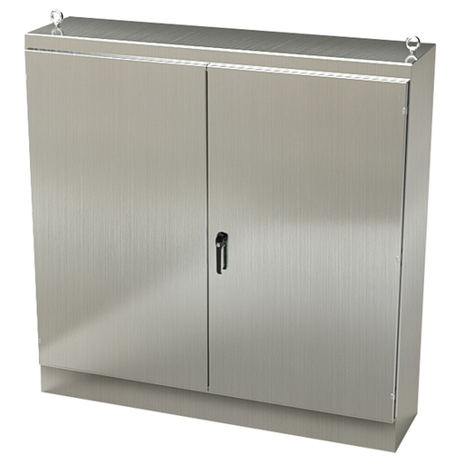 [SCE-727218SSFSD] NEMA 12 Enclosure, Free Standing, 72" H x 72" W x 18" D, 304 Stainless Steel