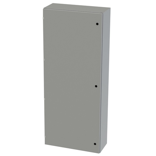 [SCE-72EL3012LP] NEMA 3R, 4, 12 Enclosure, Wallmount, 72" H x 30" W x 12" D, Carbon Steel, Powder Coat gray, Heavy Duty