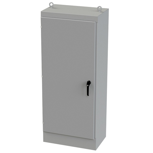 [SCE-72EL3018FS] NEMA 3R, 4, 12 Enclosure, Free Standing, 72" H x 30" W x 18" D, Carbon Steel, Powder Coat gray