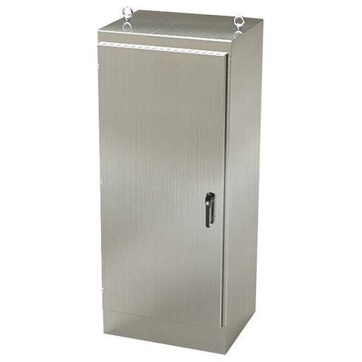 [SCE-72EL3024SSFS] NEMA 4X Enclosure, Free Standing, 72" H x 30" W x 24" D, 304 Stainless Steel