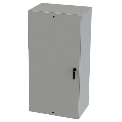 [SCE-72EL3624LPPL] NEMA 3R, 4, 12 Enclosure, Wallmount, 72" H x 36" W x 24" D, Carbon Steel, Powder Coat gray