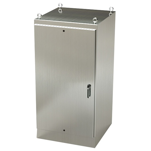 [SCE-72EL3636SSFS] NEMA 4X Enclosure, Free Standing, 72" H x 36" W x 36" D, 304 Stainless Steel