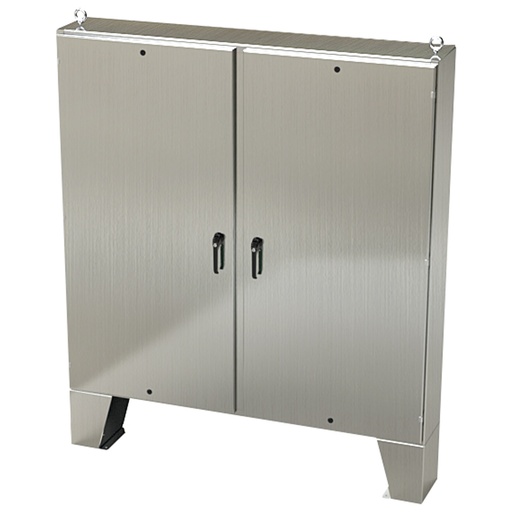 [SCE-72EL7212SSLPPL] NEMA 4X Enclosure, Wallmount, 72" H x 72" W x 12" D, 304 Stainless Steel