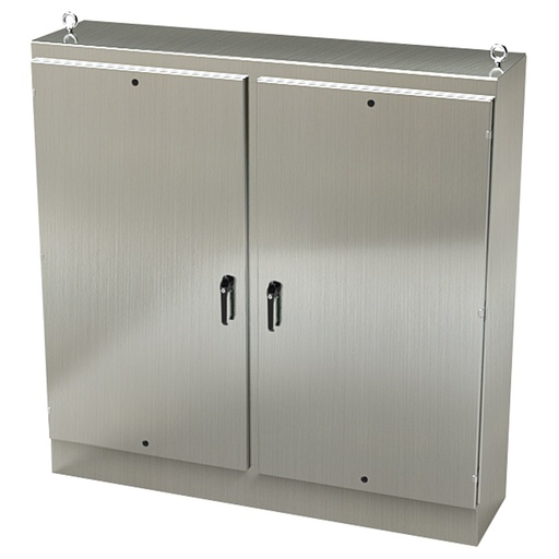 [SCE-72EL7218SSFSD] NEMA 4X Enclosure, Free Standing, 72" H x 72" W x 18" D, 304 Stainless Steel