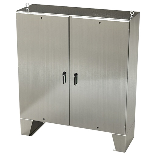 [SCE-72EL7224SSLPPL] NEMA 4X Enclosure, Wallmount, 72" H x 72" W x 24" D, 304 Stainless Steel